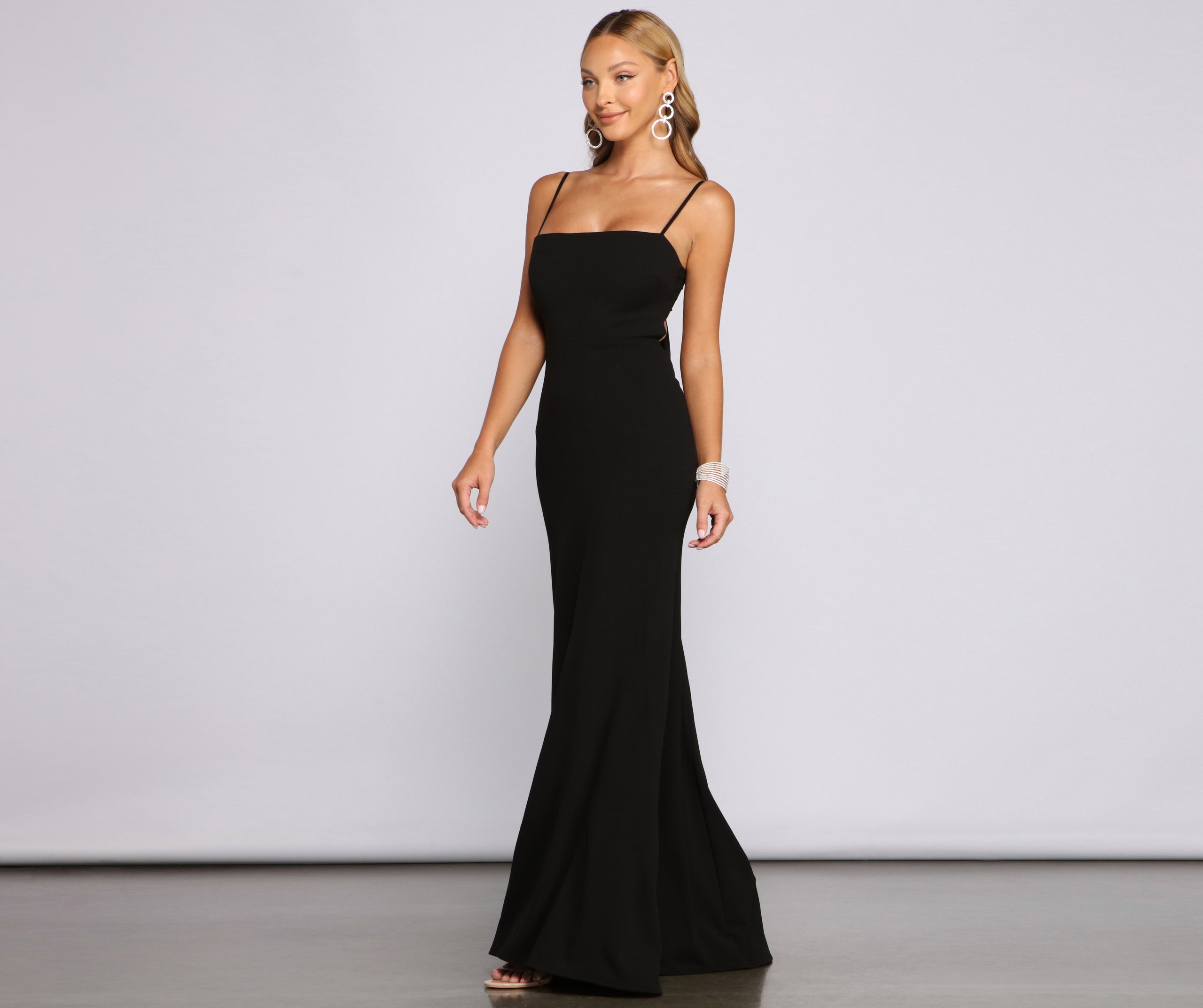 Bette Formal Open Back Crepe Dress