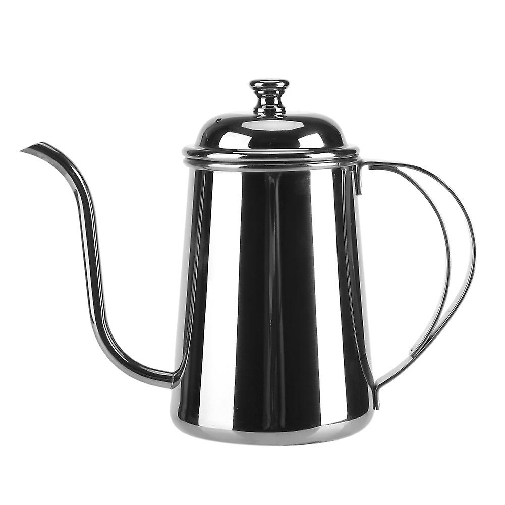 650ML Stainless Steel Gooseneck Spout Kettle Coffee Tea Home Brewing Drip Pot Silver