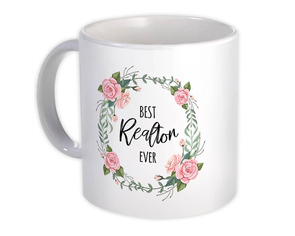 Gift Mug: Best REALTOR Ever Flowers