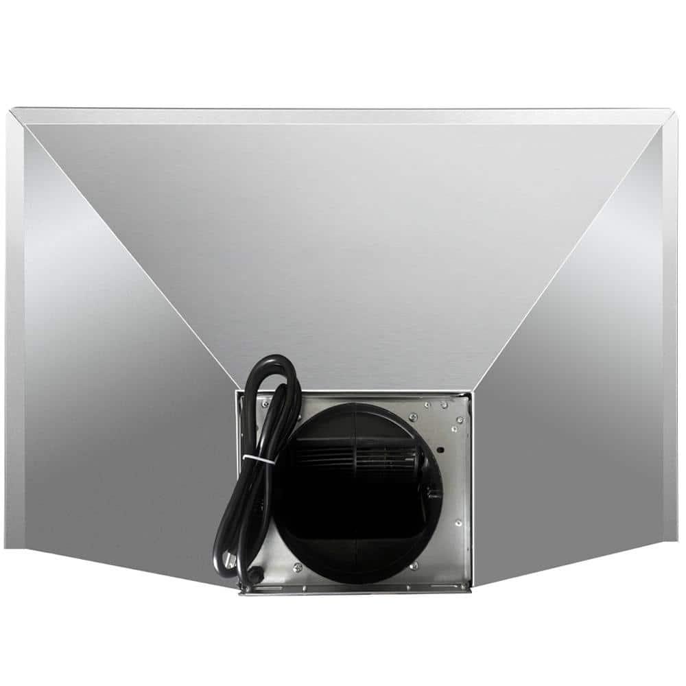 Cavaliere 30 in Wall Mount Range Hood in Stainless Steel with Professional Baffle Filters LED lights Push Button Control