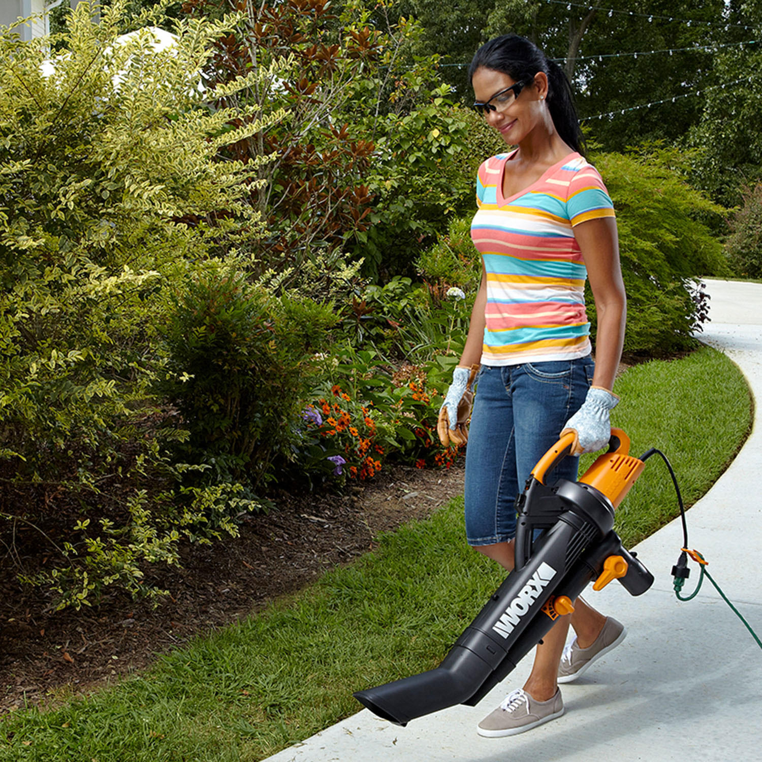 Worx TriVac Electric Corded 12 Amp Yard-in-One Blower/Mulcher/Vacuum