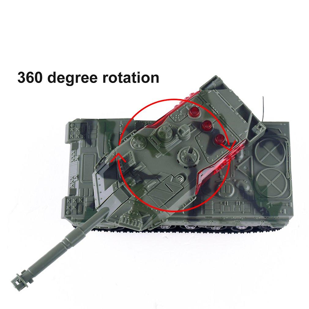 Remote Control Programmable Crawler Tank， Sound Effects Military Tank Toy