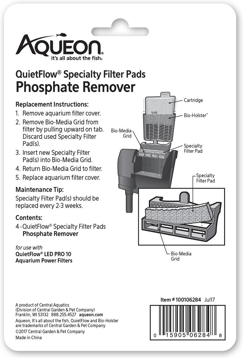 Aqueon QuietFlow 10 Phosphate Reducing Specialty Filter Pad