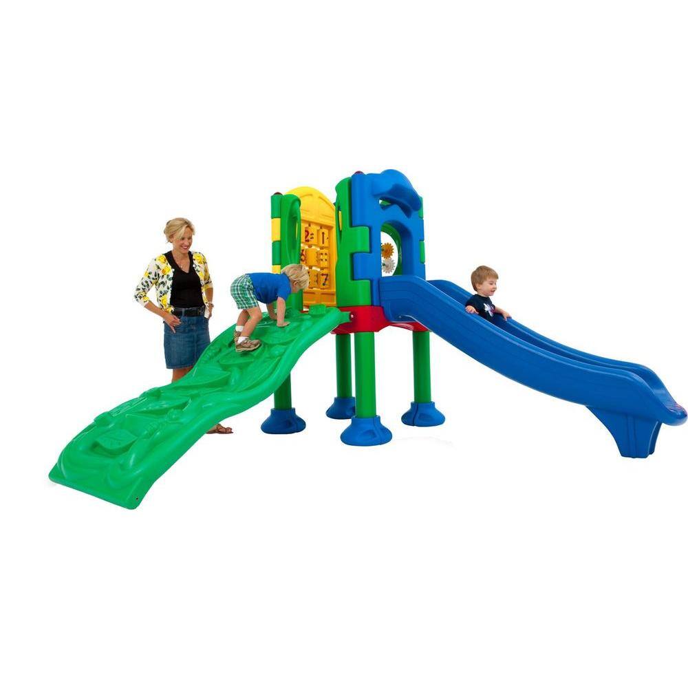 Ultra Play Discovery Center Commercial Playground 1 Deck without Roof Anchor Bolt Mounting DC-1SM02-08-0201