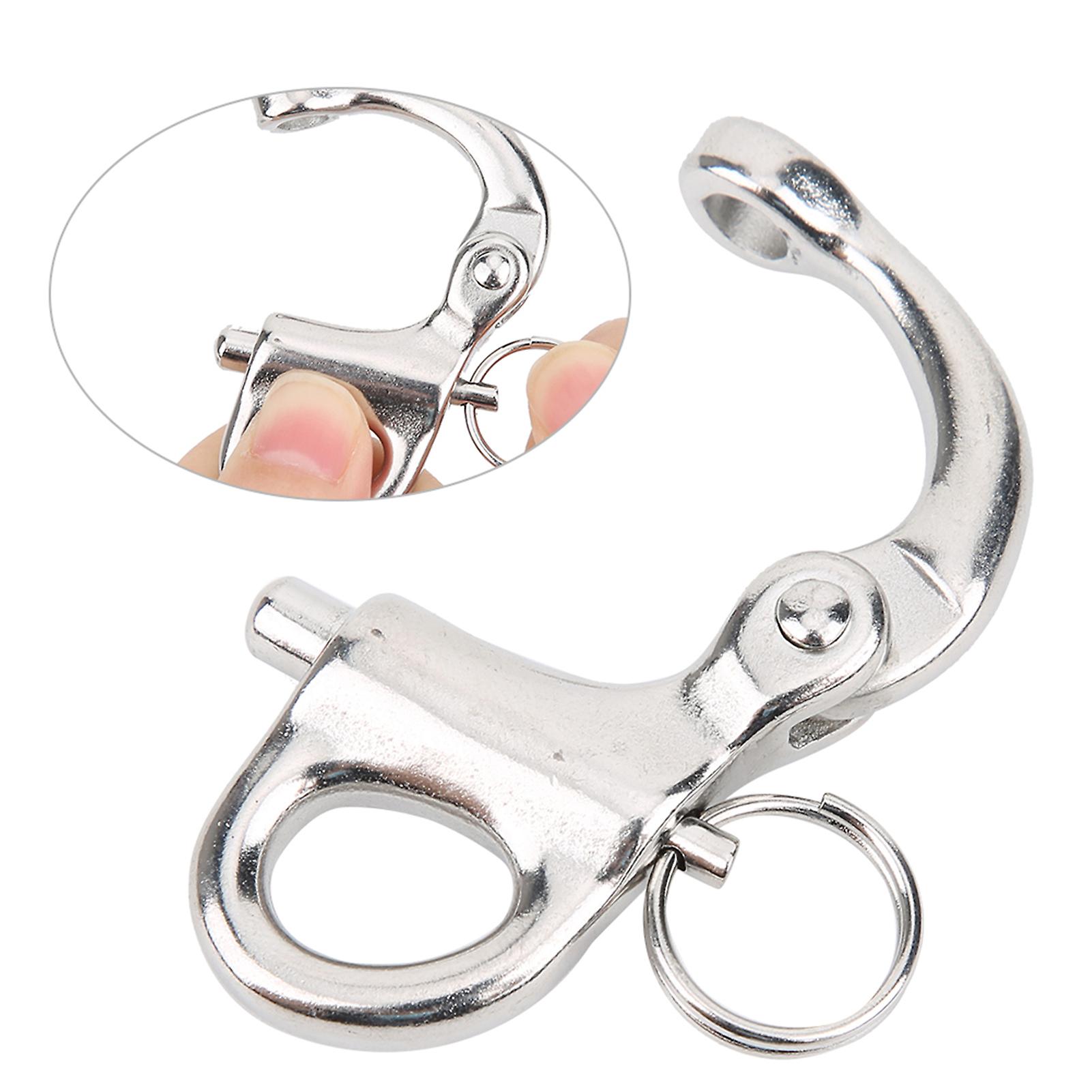 Mountaineering Rock Climbing Shackle 316 Stainless Steel Fixed Quick Release Snap Hook50mm