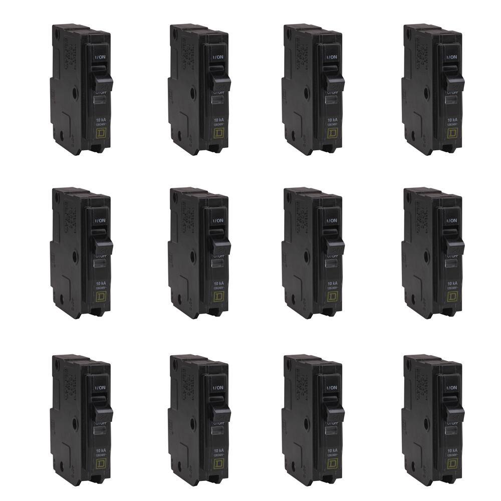 Square D QO 20 Amp Single-Pole Circuit Breaker (12-pack) QO120CP12