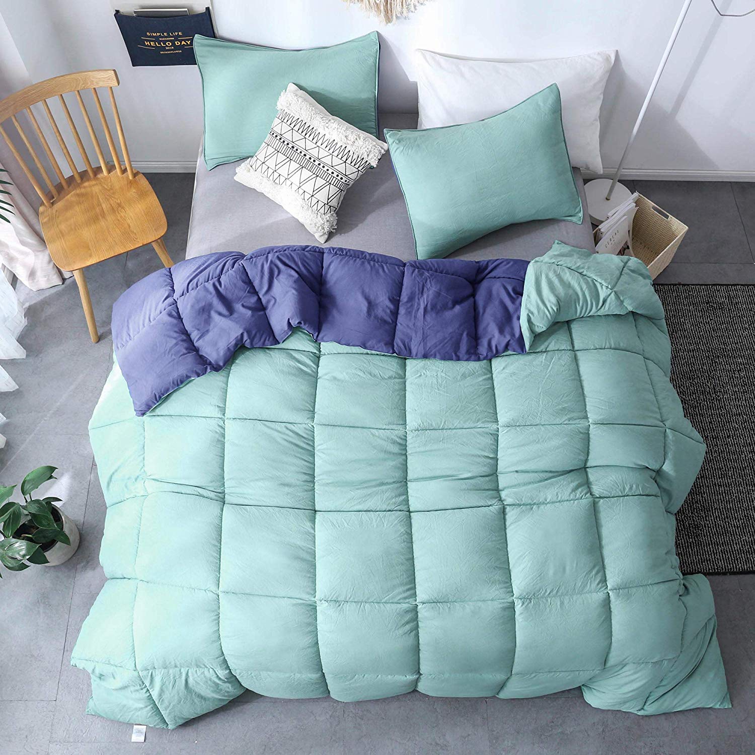 Kasentex Comforter Sets， Twin with Shams