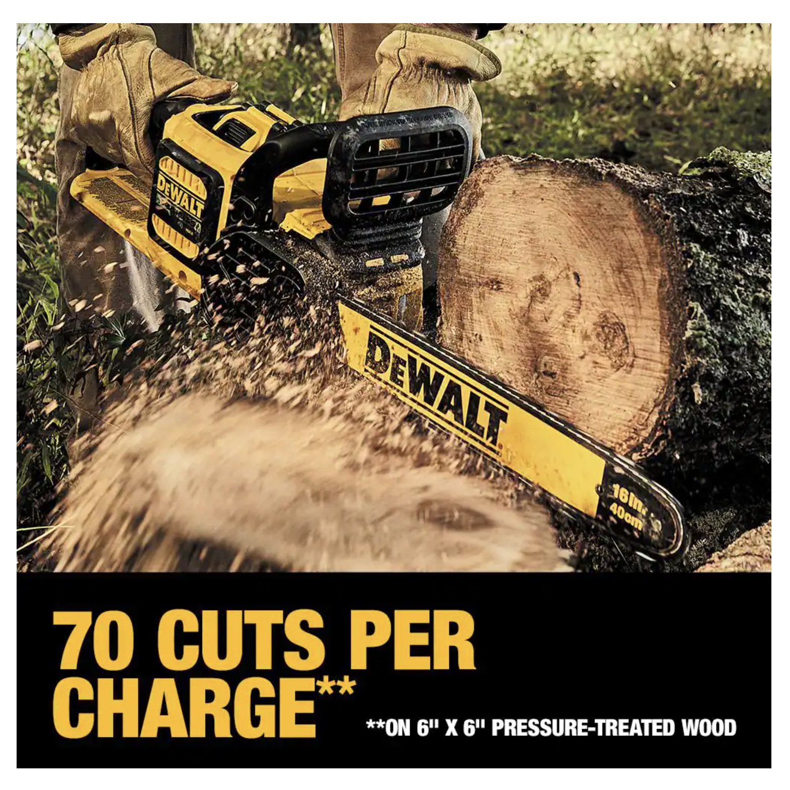 Dewalt 60V Max 16in. Brushless Cordless Battery Powered Chainsaw， Tool Only (DCCS670B)