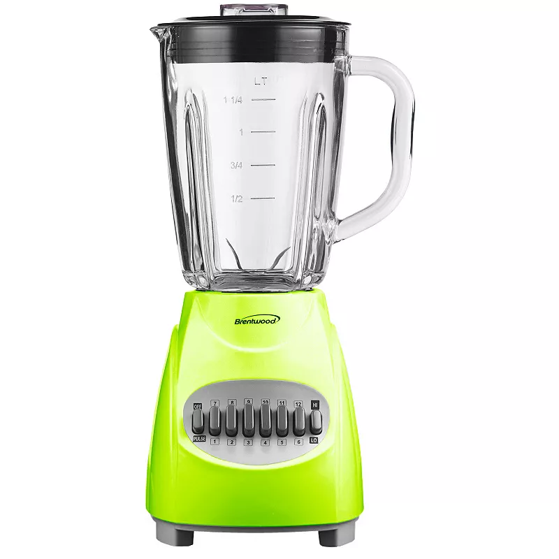 Brentwood 12-Speed Blender with Plastic Jar in Green