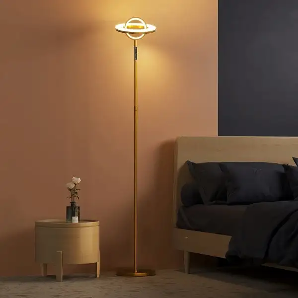 LED Floor Lamp with Adjustable Color Temperature and Remote Control