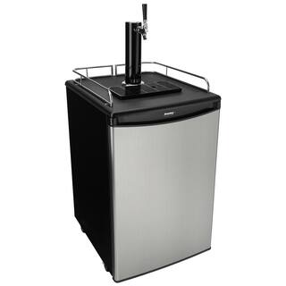 Danby 5.4 cu. ft. Single Tap Full Size Beer kegerator Dispenser in Stailess Steel DKC054A1BSLDB