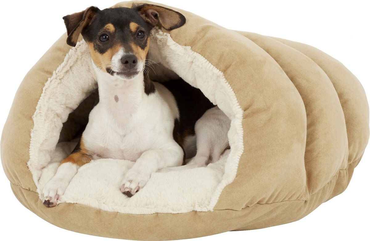 Ethical Pet Sleep Zone Cuddle Cave Cat and Dog Bed， 22-in