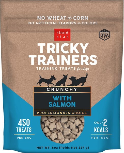 Cloud Star Crunchy Tricky Trainers Salmon Flavor Dog Treats