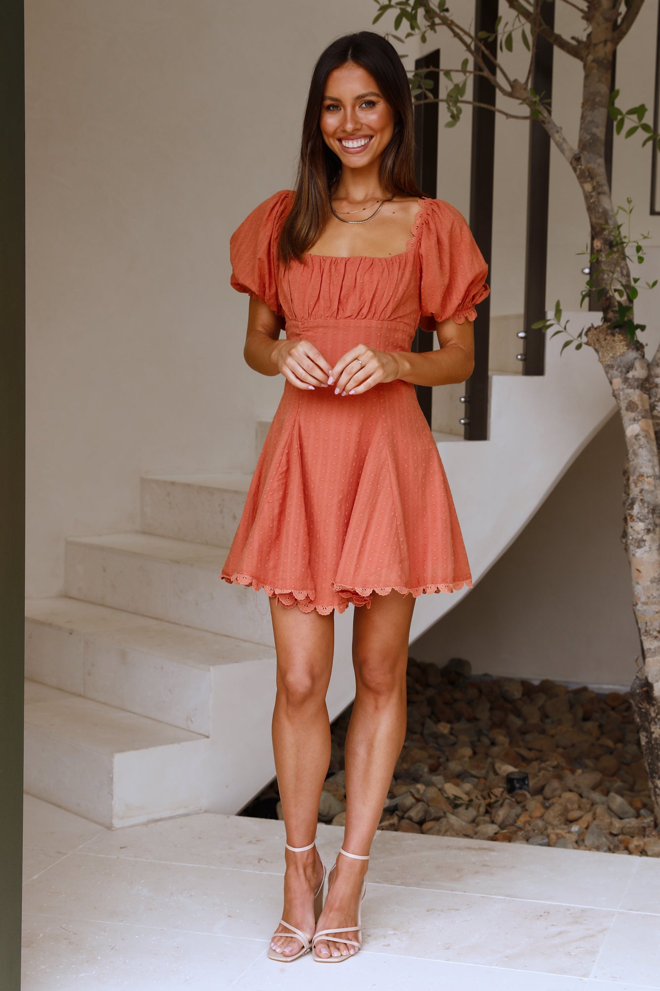 Graceful Beginnings Dress Orange