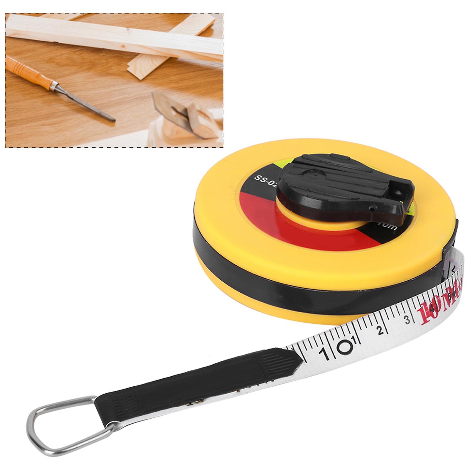 10m Site Measurement Fiberglass Tape Measure Soft Rulers Building Surveying Measuring Tool