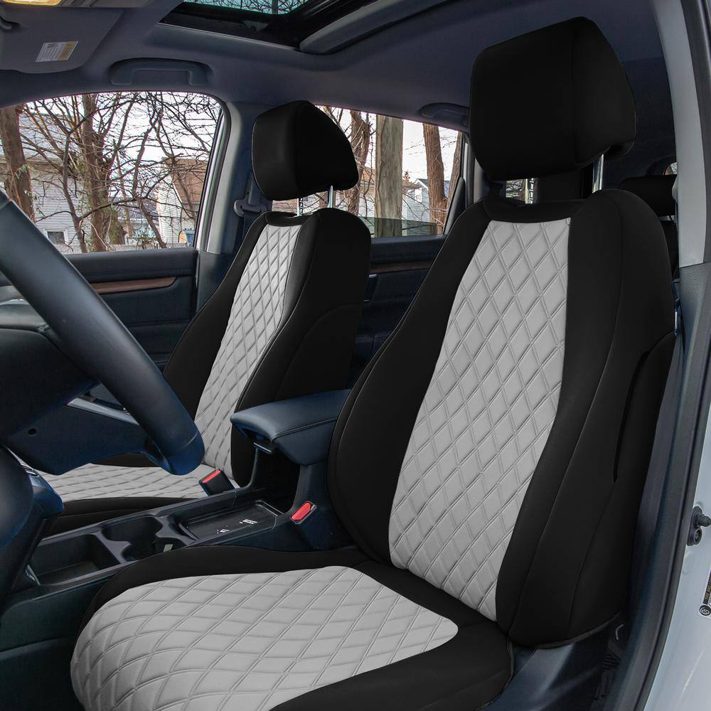 FH Group Neoprene Custom Fit Full Set Seat Covers for 2017-2022 Honda CR-V LX EX and EX-L DMCM5014GY-FULL