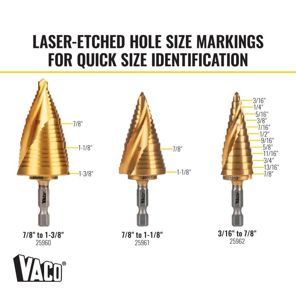 Klein Tools Electricians Step Drill Bit Set 25951 from Klein Tools