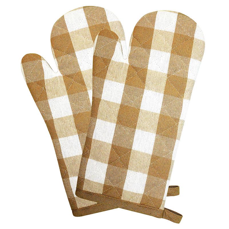 Popular Bath Gingham Check Oven Mitt 2-pk.