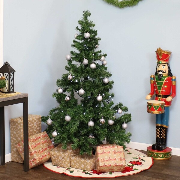 Sunnydaze Faux Canadian Pine Christmas Tree with Hinged Branches