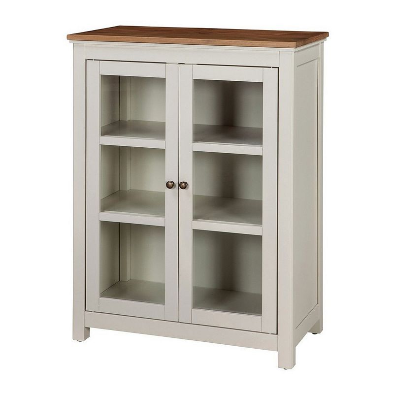 Alaterre Furniture Savannah Glass Door Cabinet