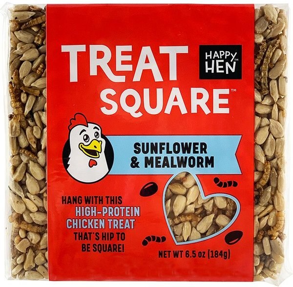 Happy Hen Treats Mealworm and Sunflower Chicken Treat Square