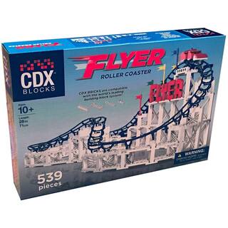 CDX Blocks Brick Construction Flyer Roller Coaster Building Set CDXFLY01