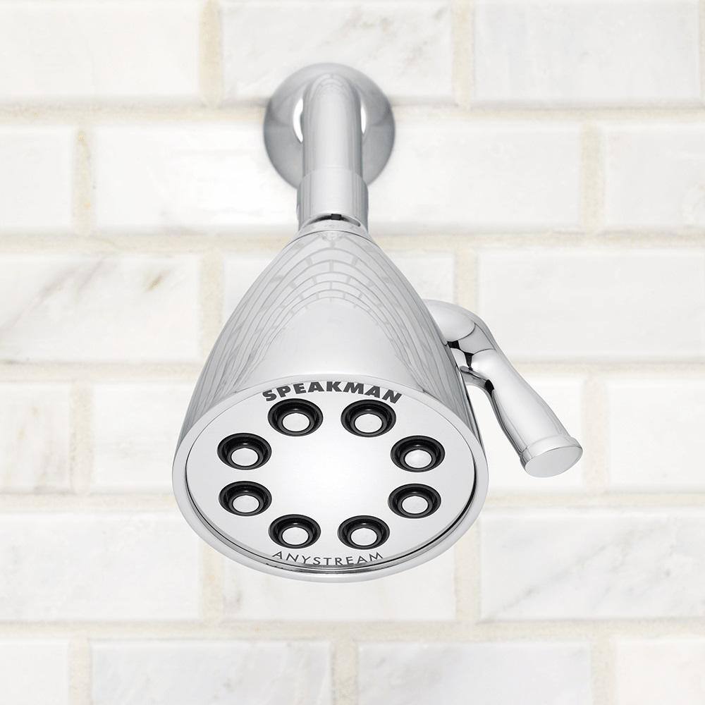 Speakman 3-Spray 3.6 in. Single Wall Mount Fixed Adjustable Shower Head in Polished Chrome S-2251