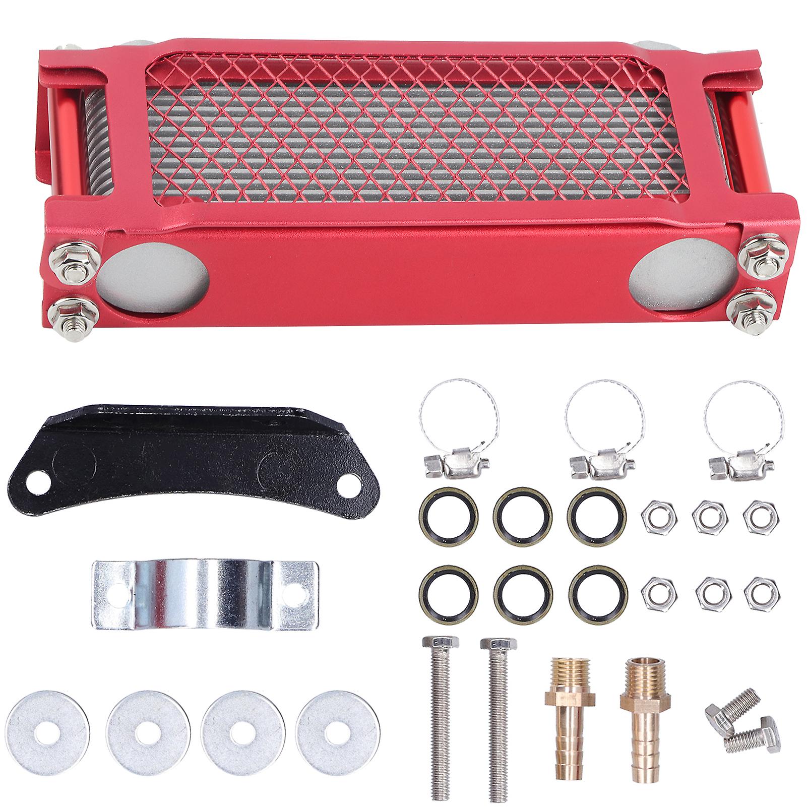 Engine Oil Cooler Kit Radiator Universal For 100cc250cc Motorcycle Dirt Bike Atv