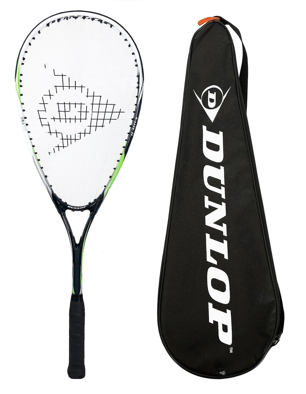 Dunlop biotec x-lite ninja squash racket + cover