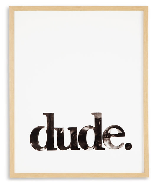 Dude Wall Art