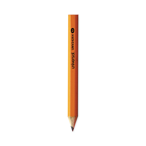 Universal Golf and Pew Pencil， HB (#2)， Black Lead， Yellow Barrel， 144/Box (24264)