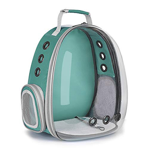 Lollimeow Pet Carrier Backpack， Waterproof Bubble Backpack Carrier， Cats and Puppies，Airline-Approved， Designed for Travel， Hiking， Walking and Outdoor Use