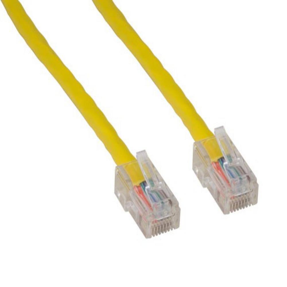 SANOXY 10 ft. Cat5e 350 MHz UTP Assembled Ethernet Network Patch Cable Yellow SNX-CBL-LDR-C5102-9010