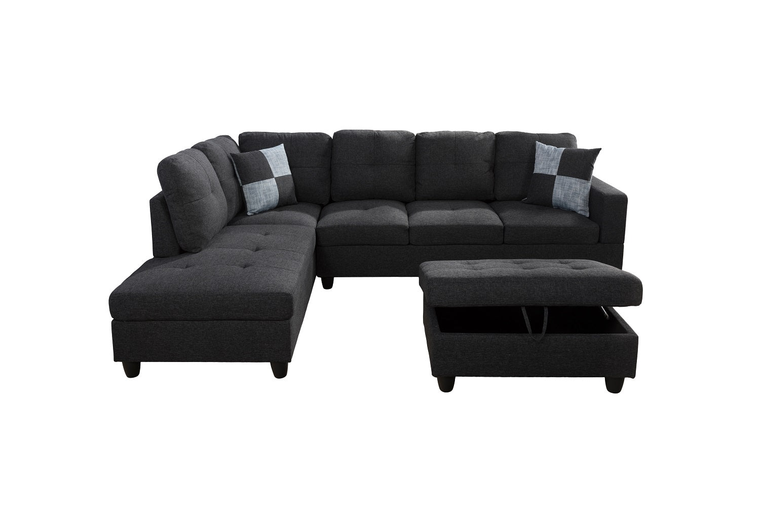 Ainehome Sectional Sofa Sectional Couch with Chaise Ottoman Sectional Sleeper Sofa Left Hand Facing