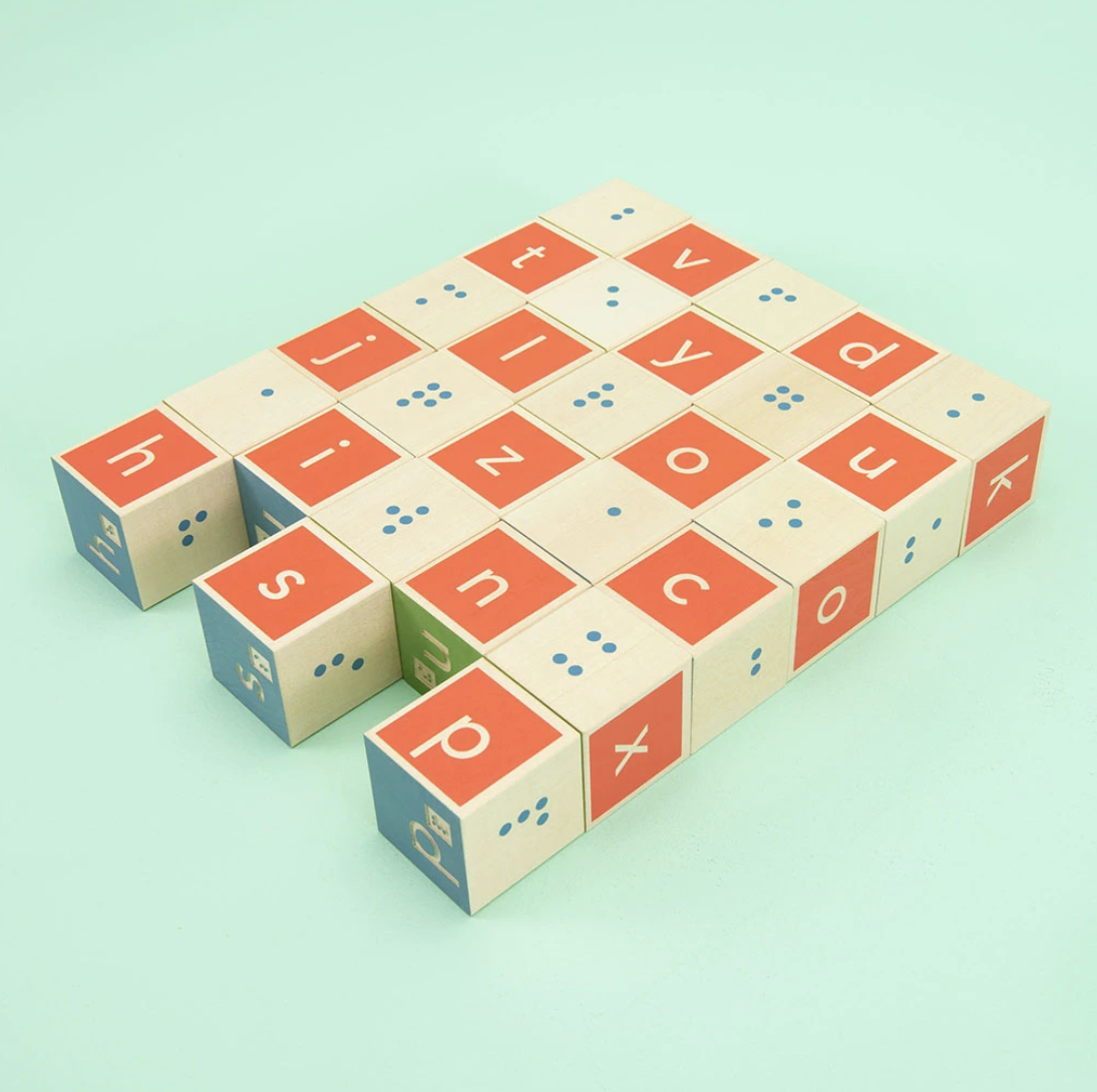 Braille Wooden Blocks by Uncle Goose