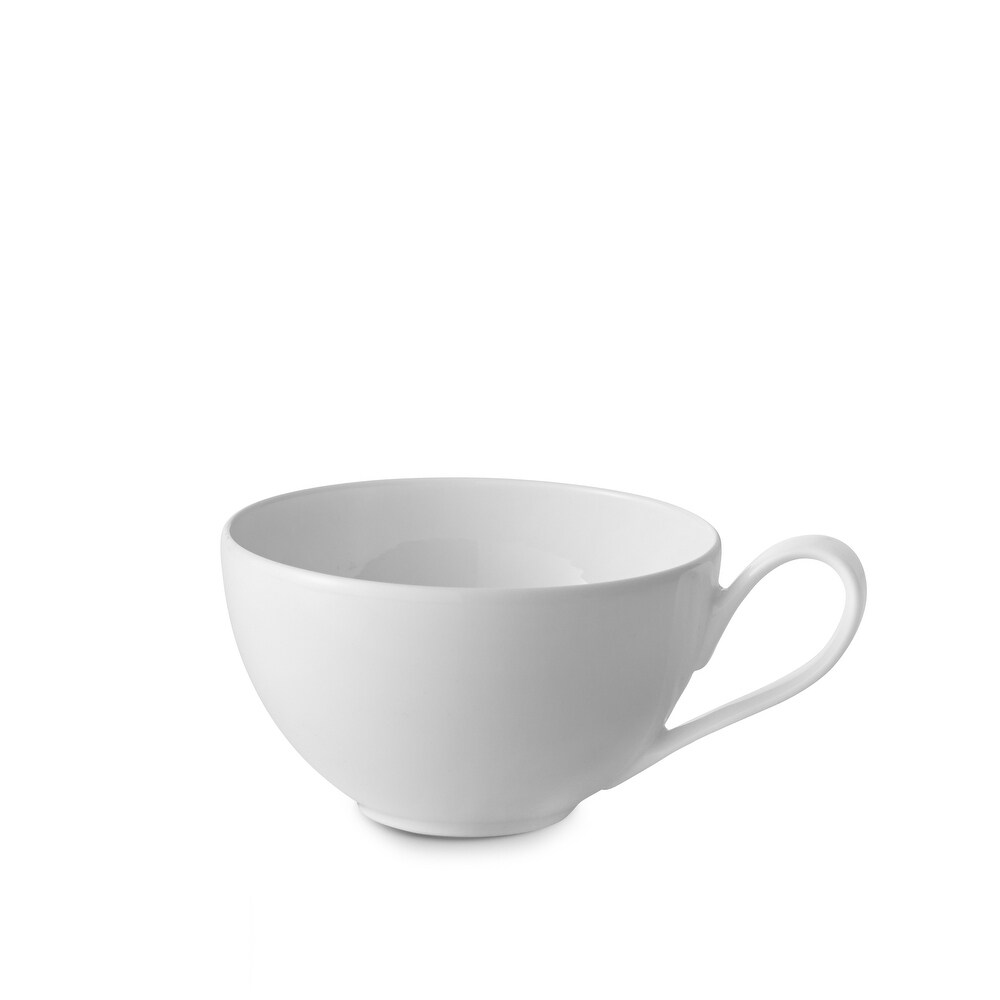 Nambe Skye Collection Teacup and Saucer Set 8 Ounce   8 oz