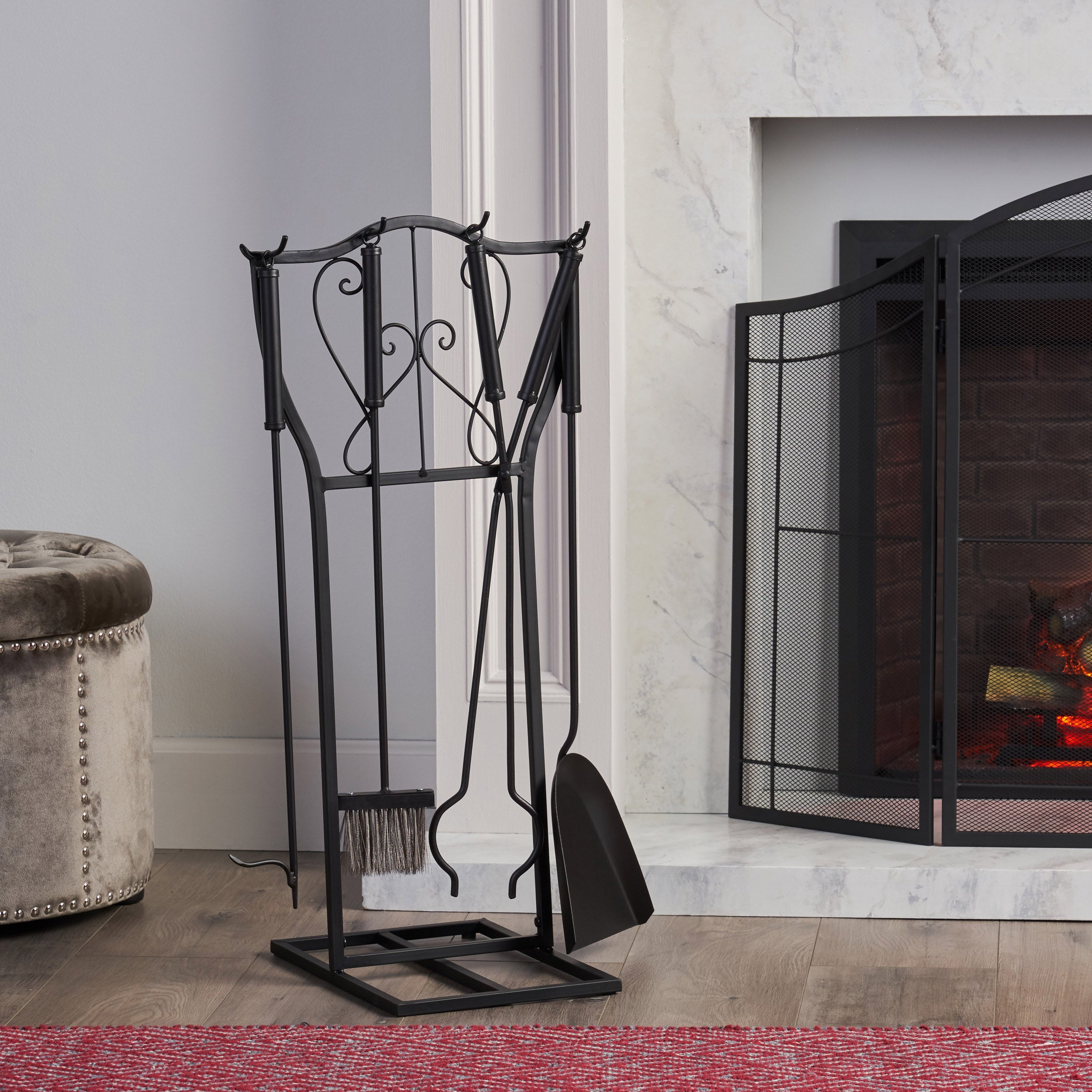 Tyre Fireplace Tool Set