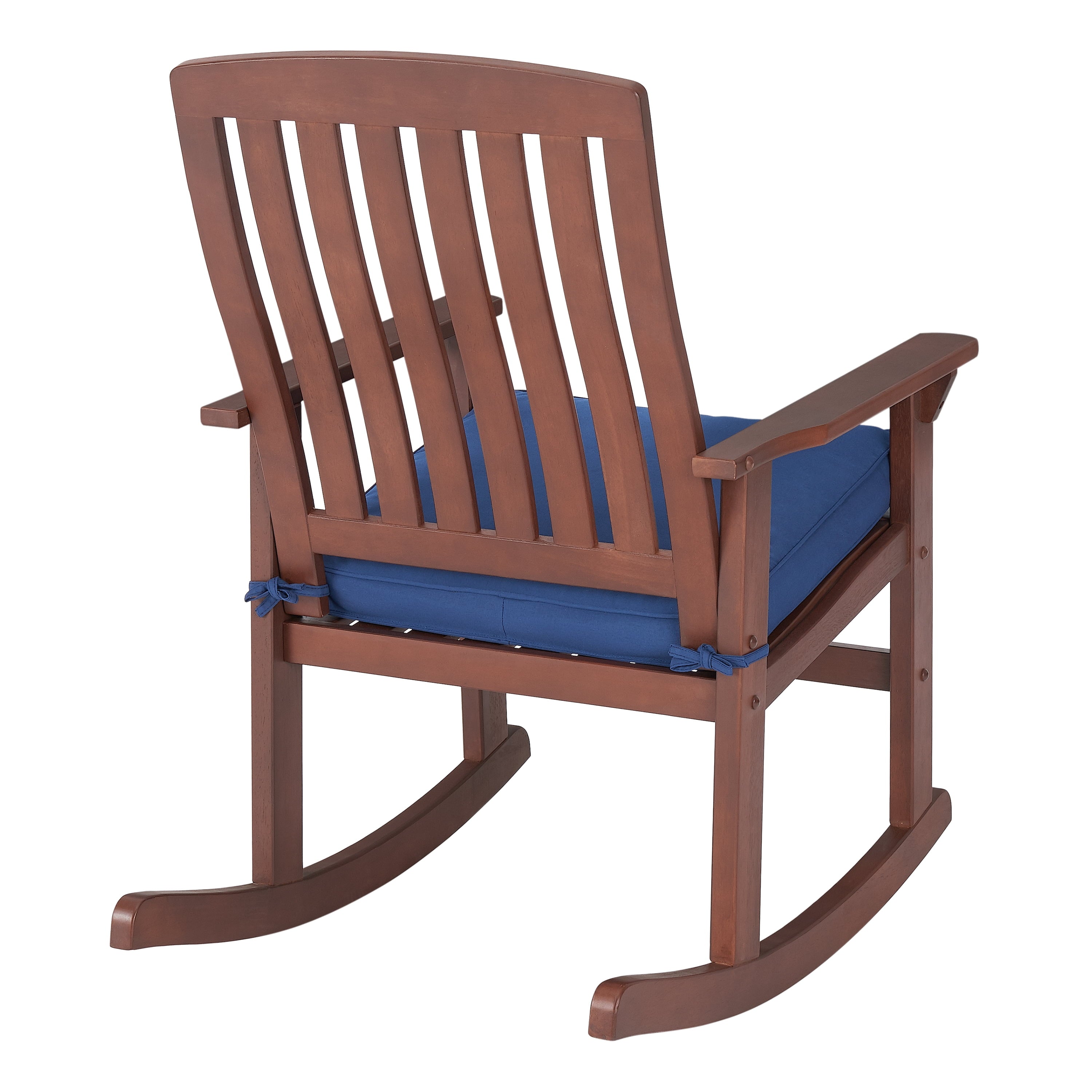 Better Homes & Gardens Delahey Wood Rocking Chair, Brown Finish