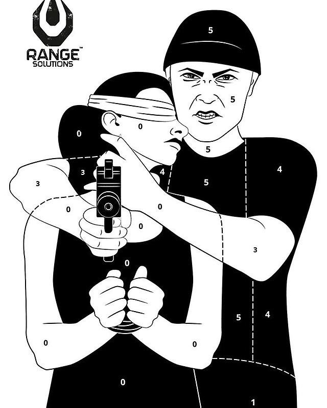 RANGE SOLUTIONS - PAPER TARGETS - 50 PCS - hostage shooting Target