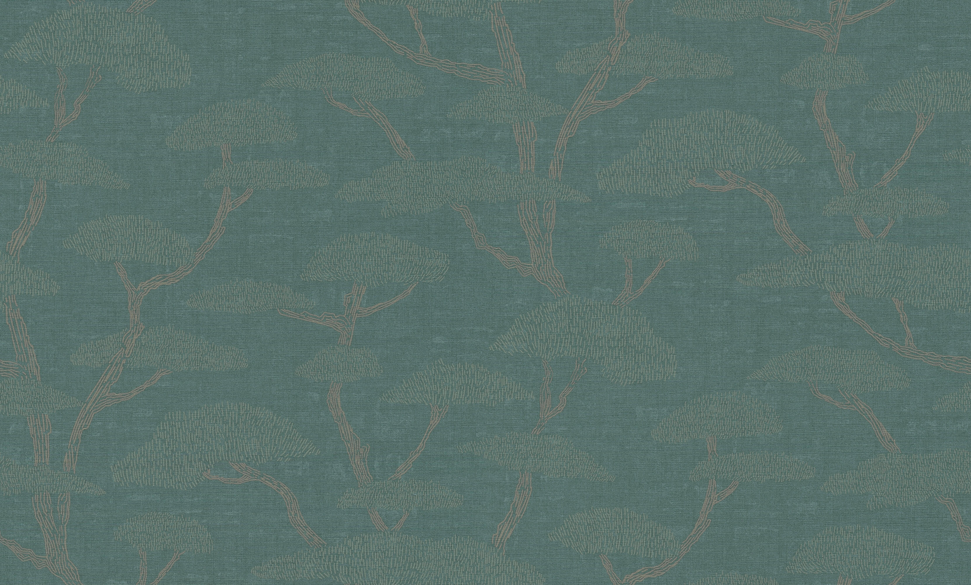 Sample Chinoiserie Tree Motif Wallpaper in Green