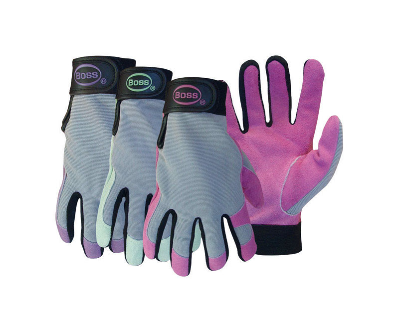 Boss Guard Women\u0027s Indoor/Outdoor Mechanic\u0027s Glove Assorted L 1 pk