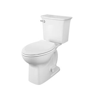 American Standard Cadet Ovation Tall Height 2-Piece 1.28 GPF High Efficiency Single Flush Elongated Toilet in White Seat Included 760AA101.020