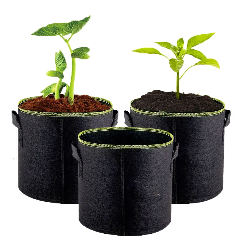 gallon garden supplies eco friendly breathable plant bag felt grow bags