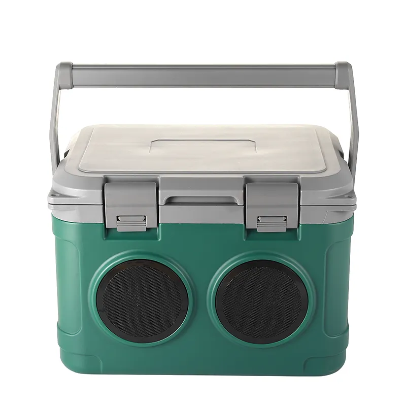 21L Portable Cooler with Loudspeaker Box for Camping  BBQs   Outdoor Activities