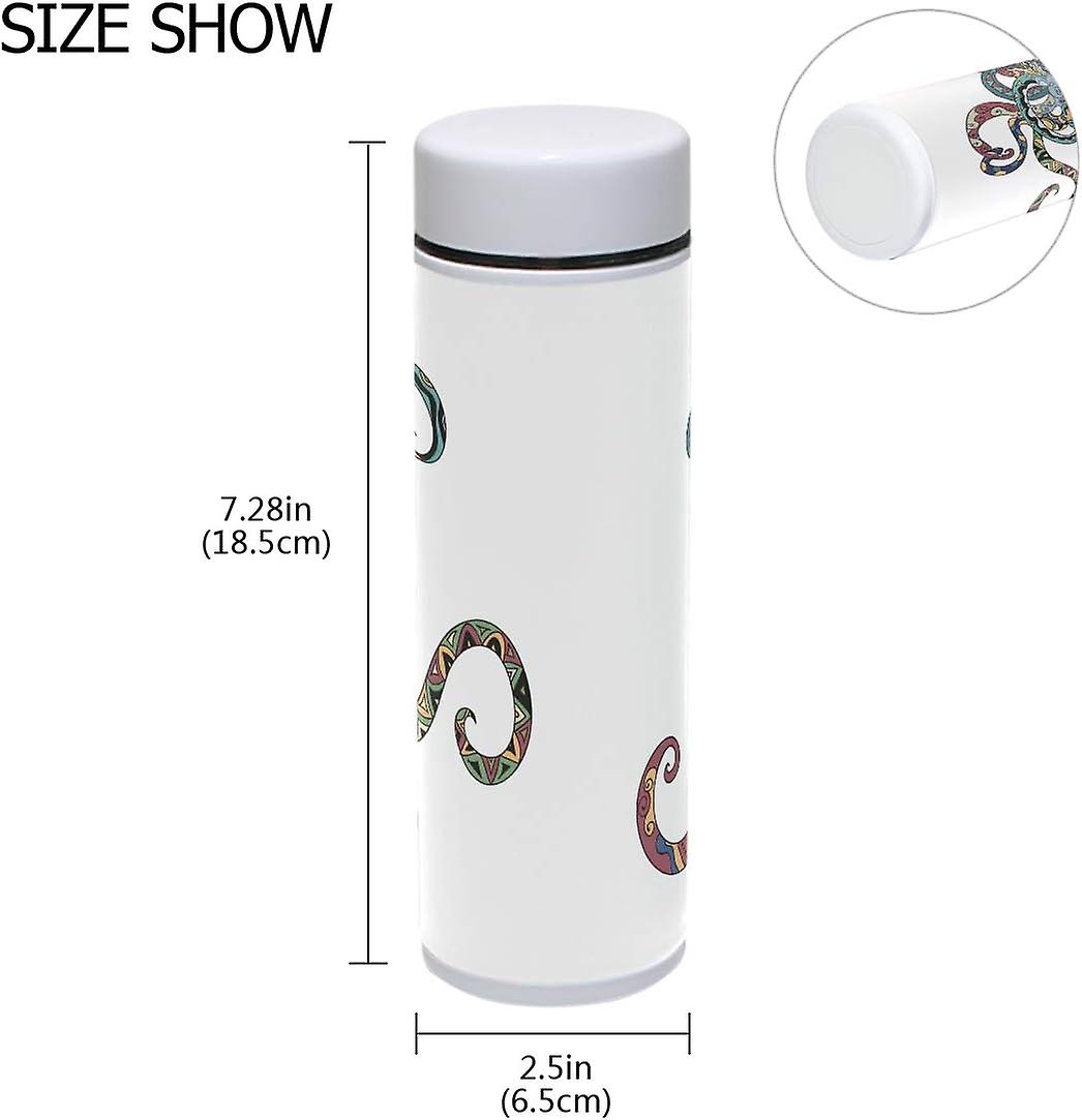 Vacuum Insulated Stainless Steel Water Bottle Octopus Tattoo Thermos Tumblers Portable Hyrdoflask Travel Mug