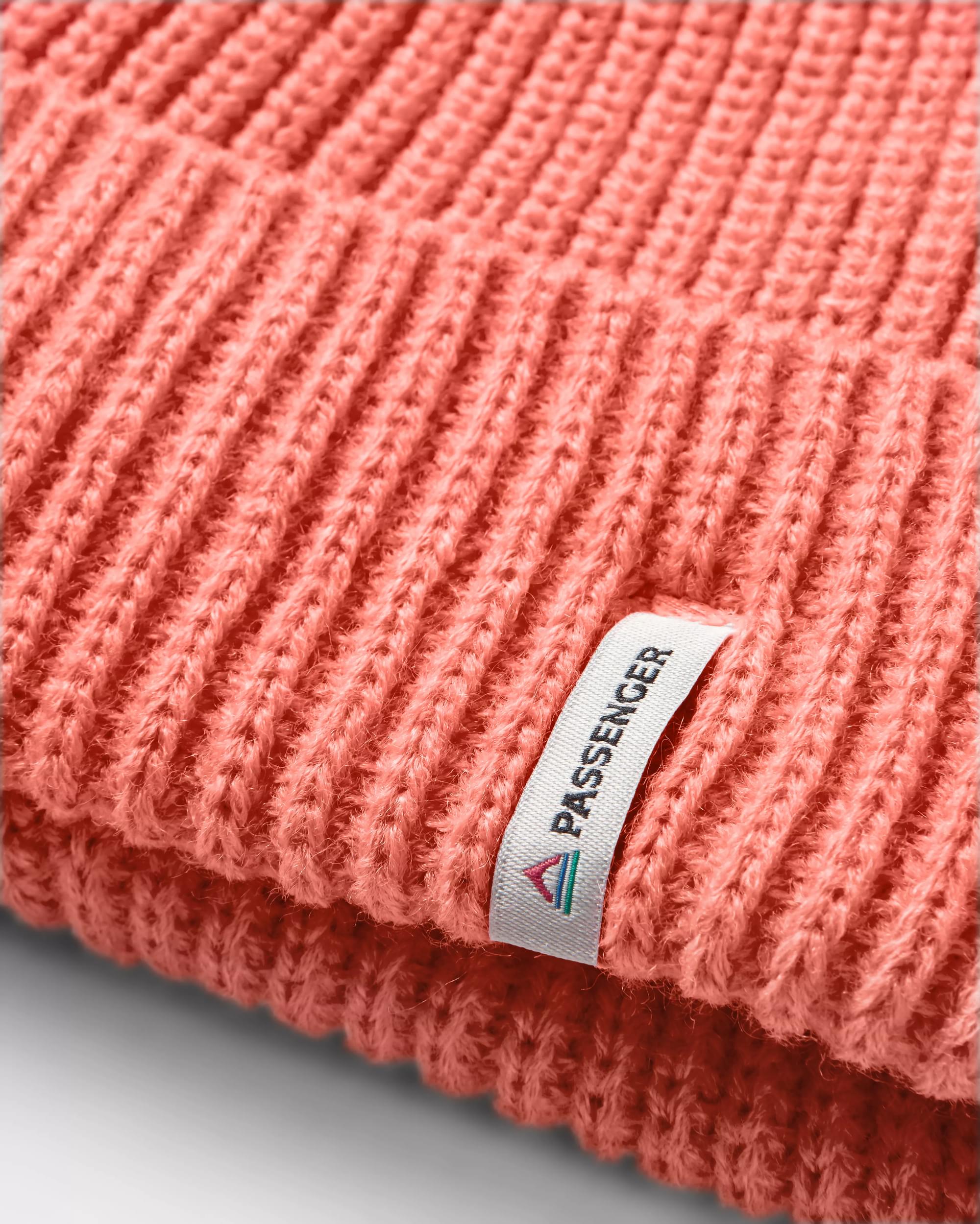 Compass Recycled Beanie - Shell Pink