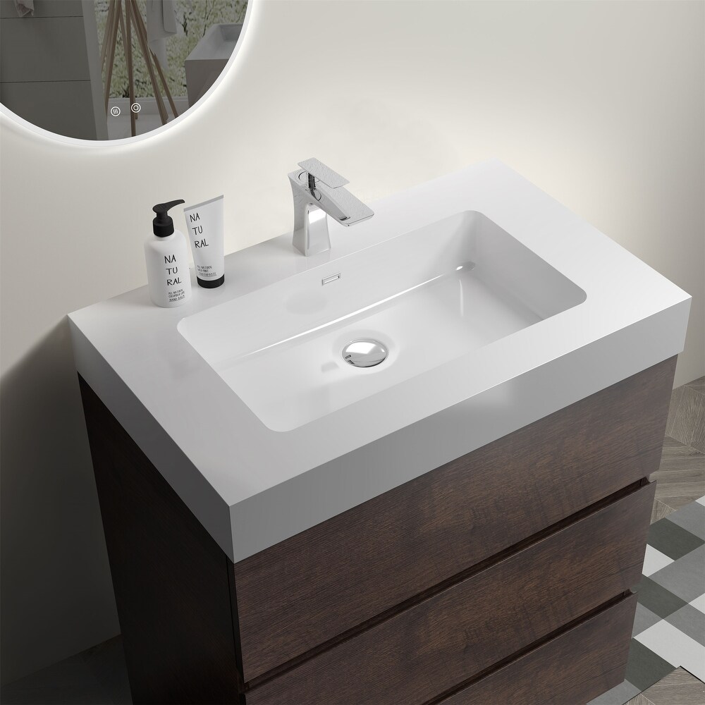 30 Inch Bathroom Vanity with Sink Freestanding Bathroom Vanity