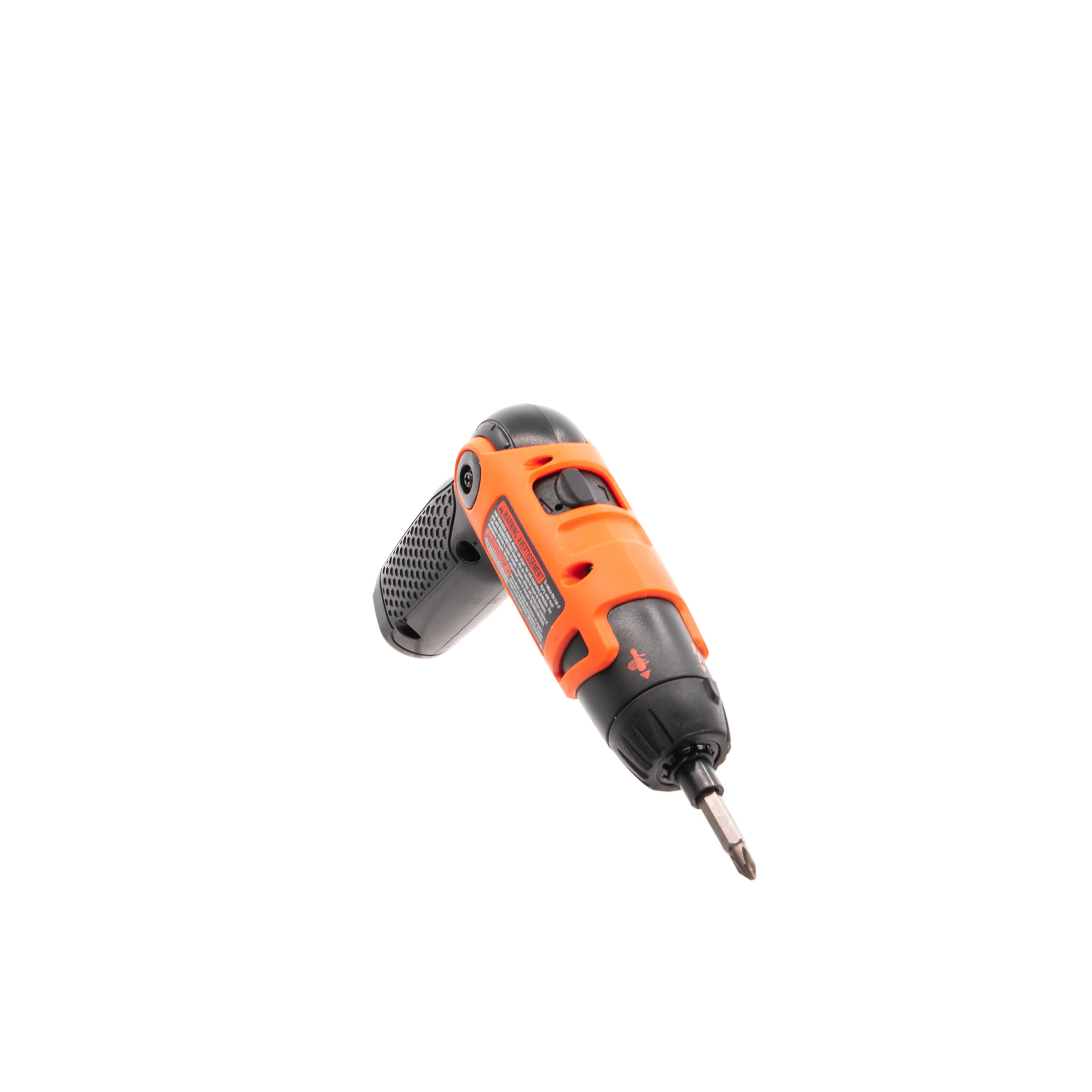 Cordless Screwdriver with Pivoting Handle, USB Charger and 2 Hex Shank Bits