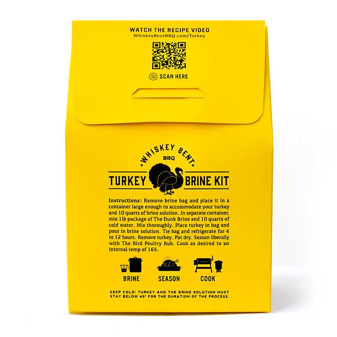 Whiskey Bent BBQ Turkey Brine and Seasoning Kit