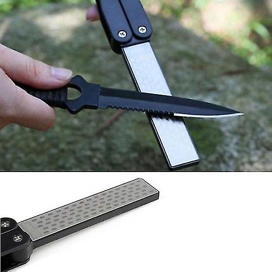 1pcs Knife Grinder Double Sided Folding Portable Pocket Sharpener Diamond Knife Sharpening Stone Outdoor Kitchen Practial Tools